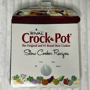2005 Vintage Rival Crockpot Shaped Recipe Book